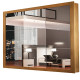 Guarda - Roupa Veneza Gold com 3 Portas Espelhadas - Rufato - Naturalle