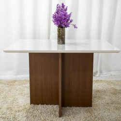 Mesa de Jantar Helo 120x90 - Freijo/Off White Mesa de Jantar Helo 120x90 - Freijo/Off White