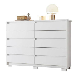 Cômoda Duetto 10 Gavetas - Branco Cômoda Duetto 10 Gavetas - Branco