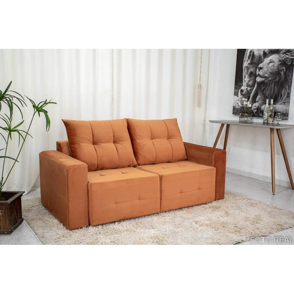 Sofá Retrátil Hawai 1,85 cm - Terracota
