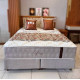 Colchão King Molejo Life c/ Molas ensacadas 193x203x33cm + Base Box King Life 193x203x25 - Bege