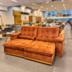 Sofá do Patrão Retrátil e Reclinável 2,50m – Molas Ensacada - Terracota