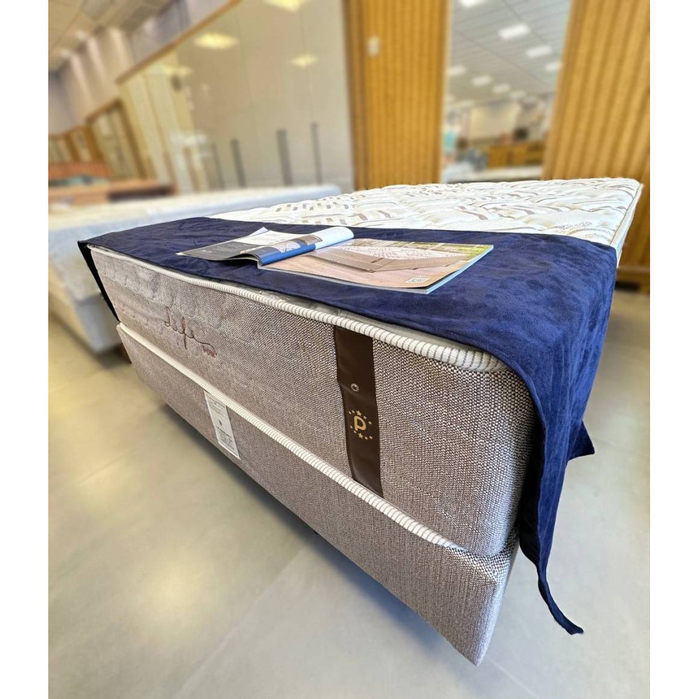 Colchão Casal Molejo Life c/ Molas ensacadas 138x188x33cm + Base Box Casal Life 138x188x25 - Bege