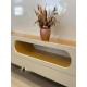 Rack Bancada Nobre C/LED  para Tvs até 70" - Off White/Naturale
