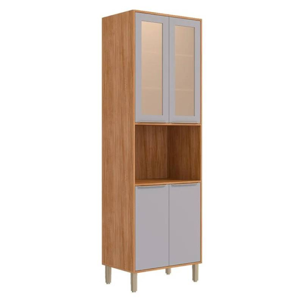 Paneleiro Torre quente Divina Reflecta 70cm 1 forno 4 porta - Cinamomo/Off White