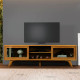 Rack Vitrum para TVs Até 75" c/2 Portas - Naturalle