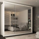 Guarda - Roupa Veneza Gold com 3 Portas Espelhadas - Rufato - Branco