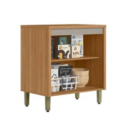 Balcão c/ 2 portas 80cm Allure - Jequitibá/Gris Fosco