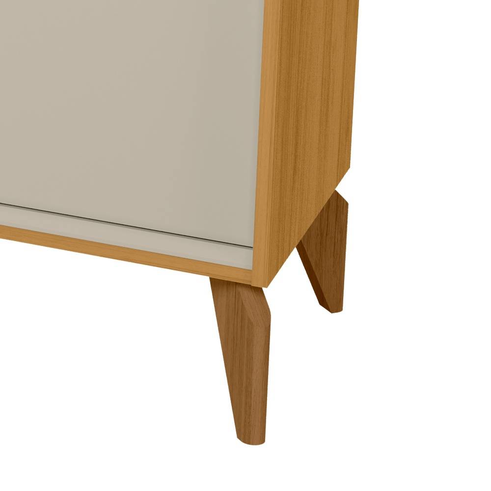 Aparador Buffet Aura 1.4 c/ 3 portas - Tauari/Off White Fosco  