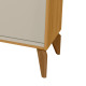 Aparador Buffet Aura 1.4 c/ 3 portas - Tauari/Off White Fosco  