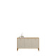 Aparador Buffet Aura 1.4 c/ 3 portas - Tauari/Off White Fosco  