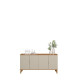 Aparador Buffet Evora 1.6  c/4 portas - Jequitiba/Off White Fosco 
