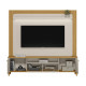 Estante Home Munique c/ Led para Tvs até 70 " -  Tauari/Off White Fosco