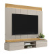 Home Suspenso Zurique c/ Led para Tvs até 75" - Tauari/Off White Fosco