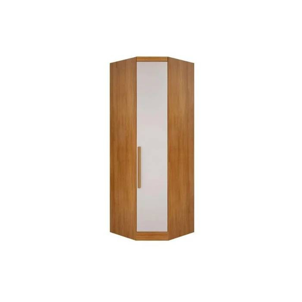 Guarda Roupa Rizon Módulo Canto Oblíquo 1 Porta Novo Horizonte - Cinamomo/Off White