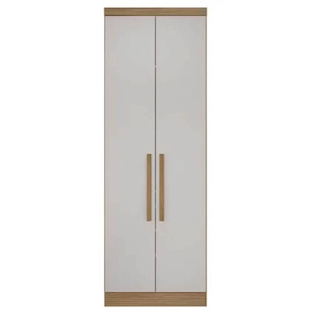 Guarda Roupa Rizon Módulo 2 Portas 3 Gavetas Novo Horizonte  - Cinamomo/Off White