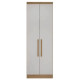 Guarda Roupa Rizon Módulo 2 Portas 3 Gavetas Novo Horizonte  - Cinamomo/Off White