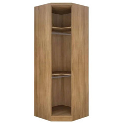 Guarda Roupa Rizon Módulo Canto Oblíquo 1 Porta Novo Horizonte - Cinamomo/Off White