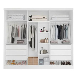 Guarda Roupa Casal Alvorada 6 Portas c/ 6 Gavetas - Branco 