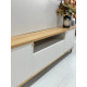 Estante Home Munique c/ Led para Tvs até 70 " -  Tauari/Off White Fosco