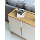 Aparador Buffet Evora 1.6  c/4 portas - Jequitiba/Off White Fosco 