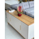 Aparador Buffet Evora 1.6  c/4 portas - Jequitiba/Off White Fosco 