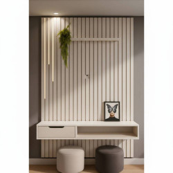 Home Ripado Tucumã 1.4 c/ Led para TV até 58"- Off White