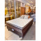 Colchão Prada Casal com Molas Ensacadas 32x188x138cm + Base Cama Box Casal Courino - Marrom 