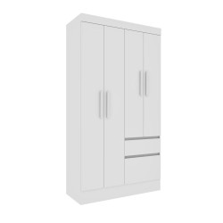 Guarda Roupa Oregon c/ 4 Portas e 2 Gavetas - Neve Guarda Roupa Oregon c/ 4 Portas e 2 Gavetas - Neve