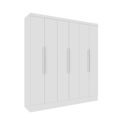 Guarda Roupa Casal Bariloche c/ 6 Portas 4 Gavetas - Neve Guarda Roupa Casal Bariloche c/ 6 Portas 4 Gavetas - Neve