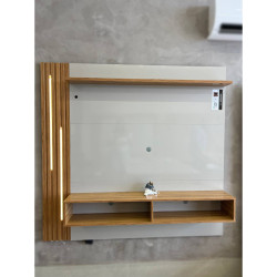 Painel Agrado para TV até 65"- Off/Cinamomo Painel Agrado para TV até 65"- Off/Cinamomo