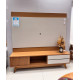 Rack Veneza com Painel Nilo para TVs até 75″ - Freijó/off White Matte 