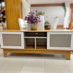 Rack Frescor para TV até 65'' - Cinamomo/Off White