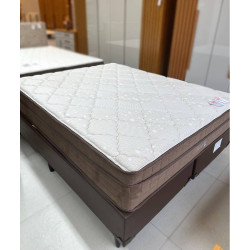 Base Box Queen 158x198x30 Courino - Ortobom - Marrom + Colchão Star Ortopédico 30X1,98X1,58 - Queen- Anjos - Marrom Base Box Queen 158x198x30 Courino - Ortobom - Marrom + Colchão Star Ortopédico 30X1,98X1,58 - Queen- Anjos - Marrom