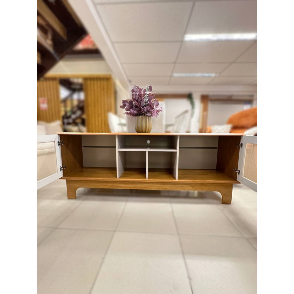 Rack Frescor para TV até 65'' - Cinamomo/Off White