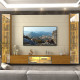 Home Luminare c/ Porta Reflecta 293cm c/ Led para Tv até 85 " - Off White/Naturale