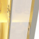 Home Luminare c/ Porta Reflecta 293cm c/ Led para Tv até 85 " - Off White/Naturale