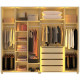 Guarda Roupa Casal com 6 Portas Reflecta com Pés com Led Innova - Off White