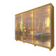 Guarda Roupa Casal com 6 Portas Reflecta com Pés com Led Imperatriz - Naturale
