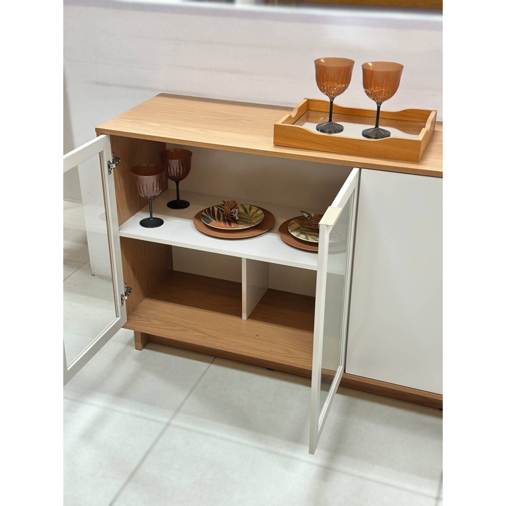 Buffet Vitoria c/ 4 Portas - Freijó / Off White