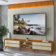 Conjunto Painel Magnífico 220 + Rack Magnífico 212 - Naturale/Off White