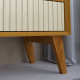 Conjunto Painel Magnífico 220 + Rack Magnífico 212 - Naturale/Off White