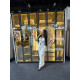 Guarda Roupa Casal com 6 Portas Reflecta com Pés com Led Innova - Off White