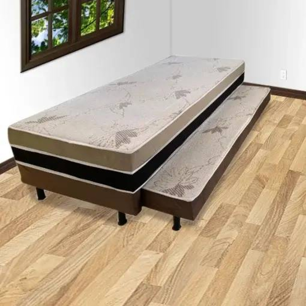 Bicama Box Absolut Solteiro Ortopédica C/ Auxiliar 88x188x32cm