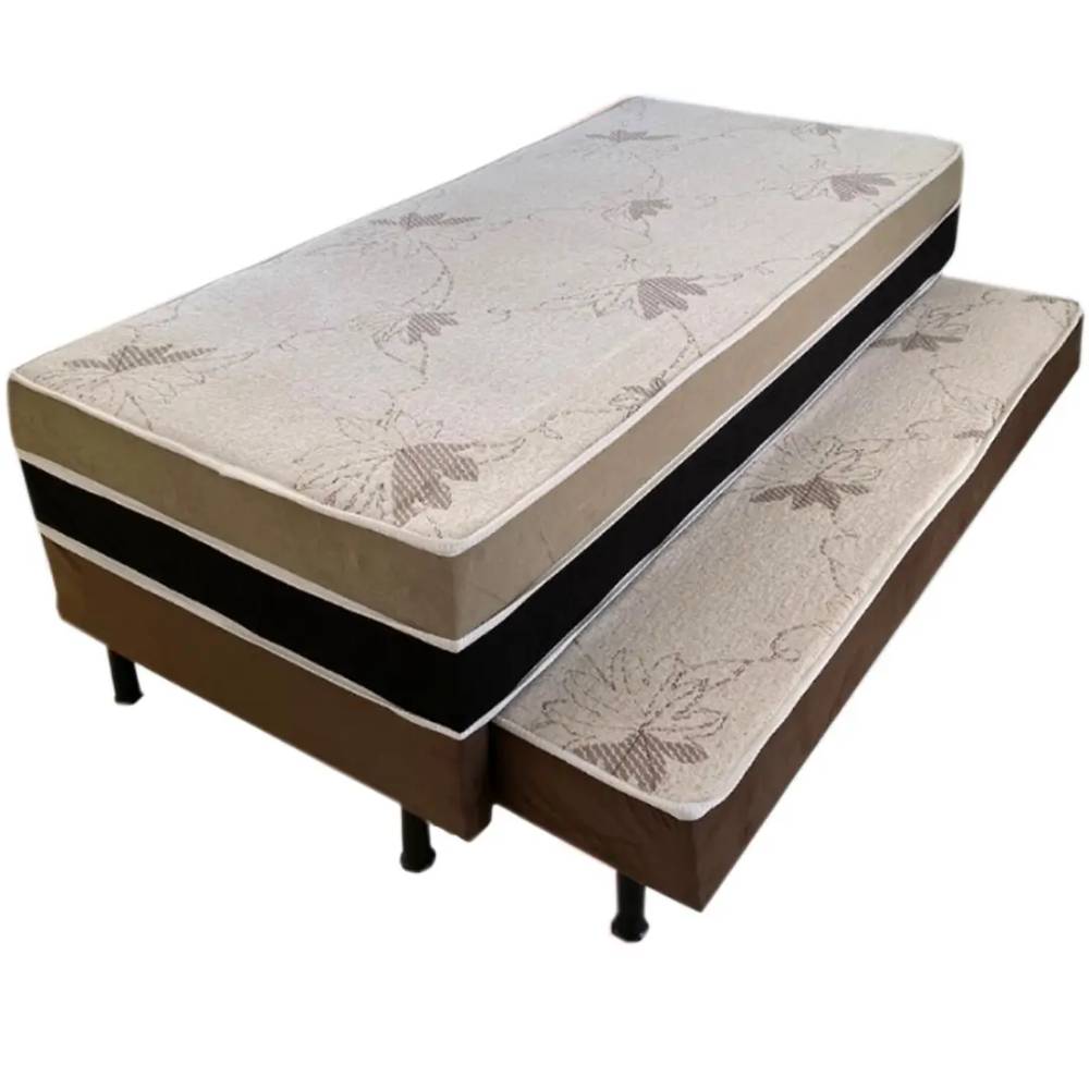 Bicama Box Absolut Solteiro Ortopédica C/ Auxiliar 88x188x32cm