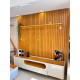 Rack Nobre com Painel Nobre 230 cm para Tvs Até 75" com Led - Naturale /Off White
