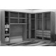 Guarda Roupa Modulado Rizon 005 Casal 6 Peças Novo Horizonte - Cinamomo/Off White
