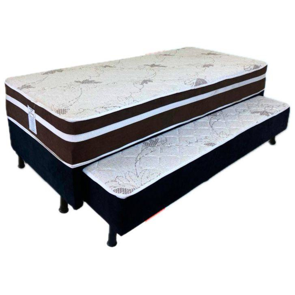 Bicama Solteiro Spring c/ Auxiliar 88x188x44cm