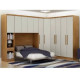 Guarda Roupa Modulado Rizon 005 Casal 6 Peças Novo Horizonte - Cinamomo/Off White