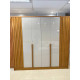 Guarda Roupa Casal Guarani c/ 6 Portas 4 Gavetas - Cinamomo/Off White